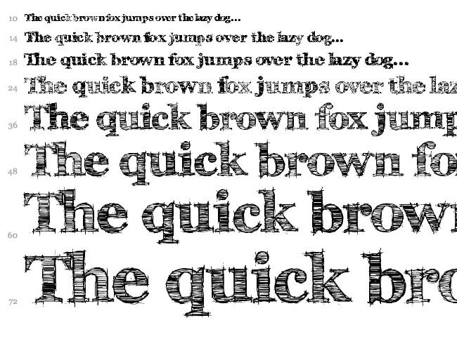 FFF Tusj font waterfall